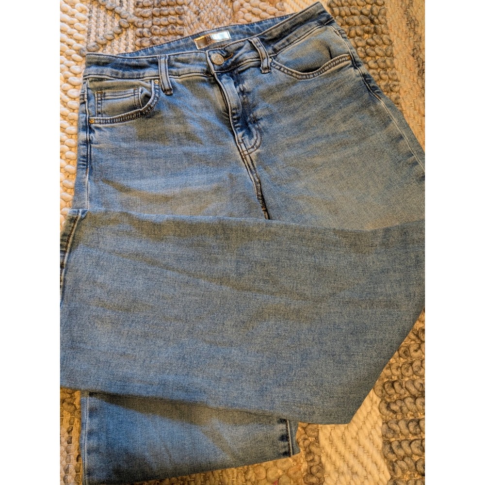 Kut from the Kloth Charlotte High Rise Wide Leg Blue Jeans Size 2 - Picture 2 of 10